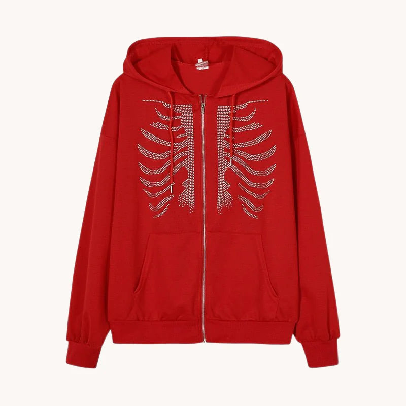 Sudadera con capucha y cremallera UG Skeleton