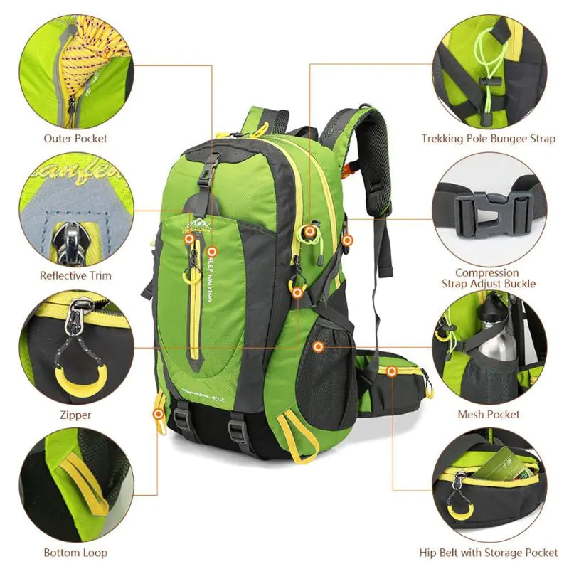 Mochila de escalada impermeable