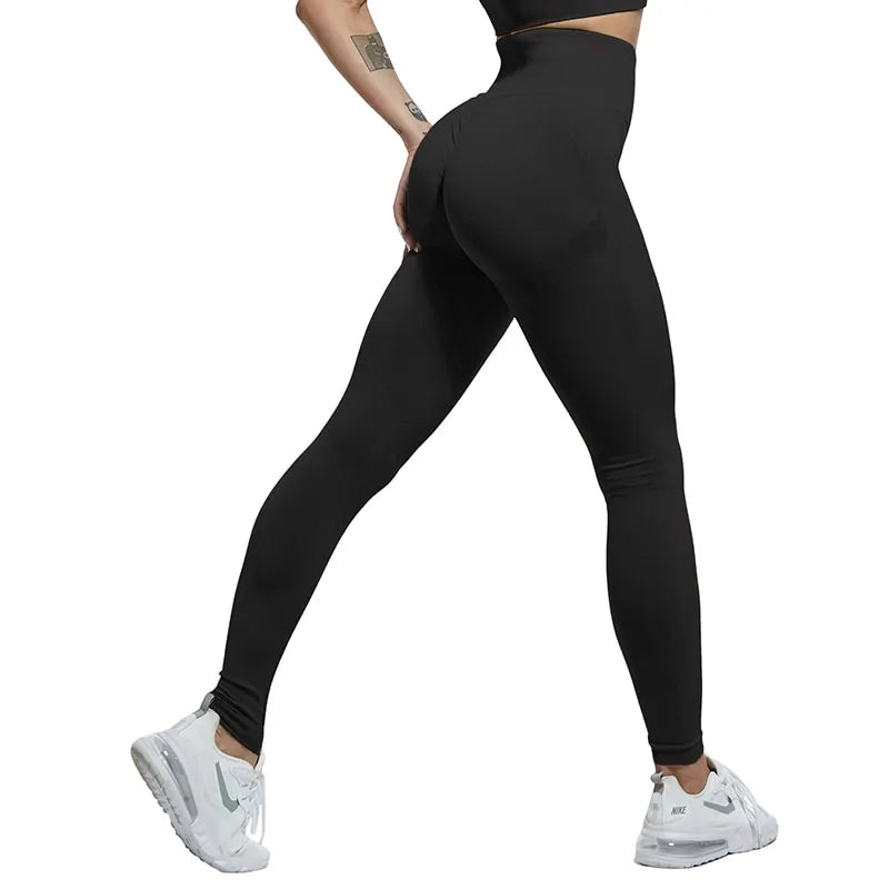 Leggings deportivos ajustados de cintura alta para mujer