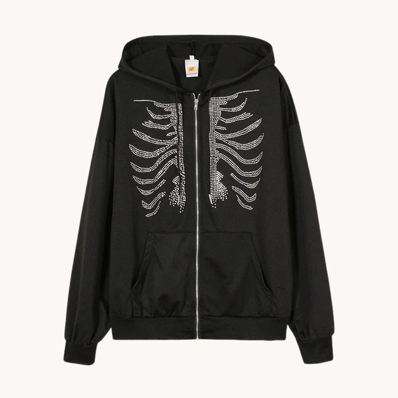 UG Skeleton Zip Up Hoodie