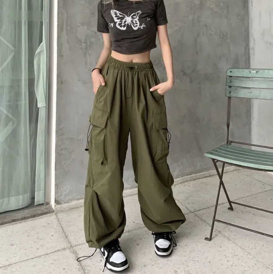 High Waist Cargo Pants