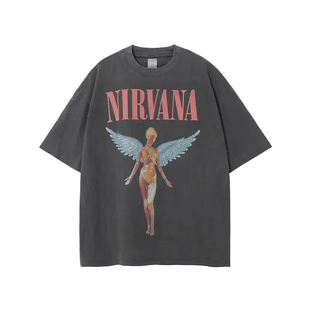 Nirvana In Utero Grunge Oversized Tshirts