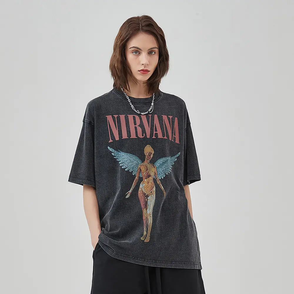 Nirvana In Utero Grunge Oversized Tshirts